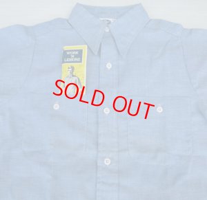 画像1: ミスターレッグスMR LEGGSデッドストック新品アメリカ製シャンブレーシャツS半袖ワークシャツ70'sビンテージ タグ付オールド＆レトロ