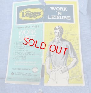 画像3: ミスターレッグスMR LEGGSデッドストック新品アメリカ製シャンブレーシャツS半袖ワークシャツ70'sビンテージ タグ付オールド＆レトロ