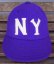 画像1: クーパーズタウンCOOPERSTOWNアメリカ古着アメリカ製ウールキャップNYニューヨーク紫系50'sビンテージ復刻ベースボールキャップ (1)
