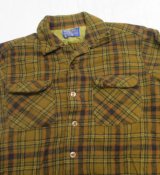 ペンドルトンPENDLETONアメリカ古着アメリカ製ウールシャツ60's-70'sビンテージMシャドーチェックROCKオープンシャツ ボックスシャツ
