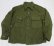画像2: 米軍実物ARMY古着ウールシャツLユーティリティシャツ長袖シャツ50'sビンテージOD緑系ミリタリーシャツ ボックスシャツ オールド (2)