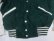 画像2: 袖革スタジャンUNKNOWNアメリカ古着カナダ製アワードジャケット14ウールジャケット80'sビンテージ緑系x白SEDERレタード貼り付オールド 