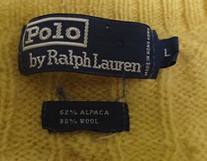 画像4: ラルフローレンRALPH LAURENポロPOLOアメリカ古着アルパカ混ウールセーターLビッグサイズ ニット編み込みクリーム系オールド