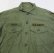 画像3: 米軍実物ARMYアメリカ古着ユーティリティシャツ長袖シャツ70'ビンテージ14H緑系ミリタリーシャツ綿100ボックスシャツパッチ付オールド ストア