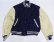 画像1: ゴールデンベアーGOLDEN BEARアメリカ古着アメリカ製アワードジャケット袖革スタジャンXLビッグサイズ中綿入りウールジャケット80’S (1)