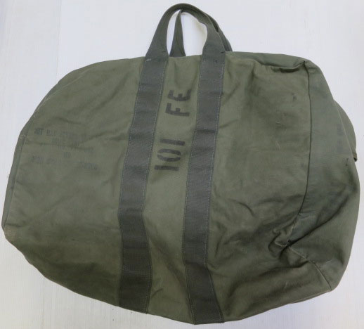 米軍実物usafキットバッグkit bagフライヤーズバッグ空軍ステンシル付き70'sビンテージ緑ミリタリーバッグ綿オールド＆レトロ