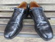 画像1: ラルフローレンRALPH　LAUREN古着ポロPOLOイギリス製ウイングチップ革靴レザーシューズus8英国製ドレスシューズ黒オールド＆レトロ