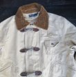 画像3: ラルフローレンRALPH LAURENポロPOLO古着ハンティングジャケットMコーデュロイXレザー切り替えビンテージ加工チンスト付きアウトドア