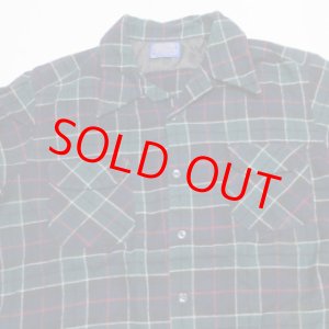 画像: ペンドルトンPENDLETONアメリカ古着アメリカ製ウールシャツ70's-80'sビンテージXLビッグサイズROCKオープンシャツ ボックスシャツ