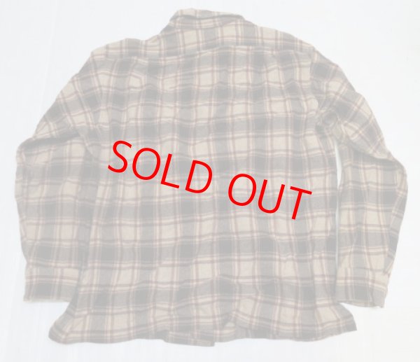 画像5: ペンドルトンPENDLETONアメリカ古着アメリカ製ウールシャツ70's-80'sビンテージLロカビリーROCKオープンシャツ ボックスシャツ