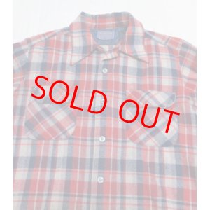 画像: ペンドルトンPENDLETONアメリカ古着アメリカ製ウールシャツ60's-70'sビンテージLロカビリーROCKオープンシャツ ボックスシャツ