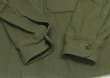 画像3: 米軍実物ARMY古着ウールシャツMユーティリティシャツ長袖シャツ50'sビンテージOD緑系ミリタリーシャツ ボックスシャツ オールド