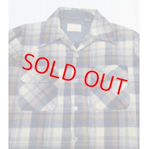 画像: キングスロードKINGS ROADシアーズSEARSアメリカ古着ウールシャツ70'sビンテージROCKロカビリーSオープンシャツ ボックスシャツ
