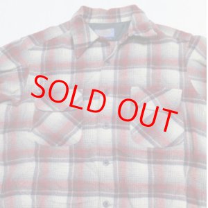 画像: ペンドルトンPENDLETONアメリカ古着アメリカ製ウールシャツ70's-80'sビンテージLシャドーチェックROCKオープンシャツ ボックスシャツ