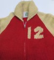 画像3: カナディアンセーターCANADIAN SWEATERアメリカ古着カナダ製カウチンジャケットMセーター切り替えハンドメイド12ウールジャケット 