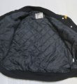 画像7: デロングDELONGアメリカ古着アメリカ製アワードジャケット42スタジャン90'sビンテージ黒ウールジャケット レタード貼り付けオールド 