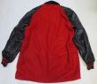 画像7: 袖革スタジャンUNKNOWN古着アメリカ製アワードジャケット40チェンステッチ赤系x黒ウールジャケット60'sビンテージ ファラオ オールド 
