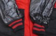 画像5: 袖革スタジャンUNKNOWN古着アメリカ製アワードジャケット40チェンステッチ赤系x黒ウールジャケット60'sビンテージ ファラオ オールド 