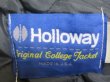 画像8: ホロウェイHOLLOWAY古着アメリカ製スタジャンMアワードジャケット黒パーカー付きウールジャケット無地コート オールド 