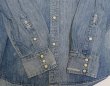 画像4: デニム&サプライDENIM&SUPPLYラルフローレンRALPH LAURENアメリカ古着デニムシャツMダメージ加工ウエスタンシャツ色落ち加工オール