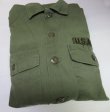 画像9: 米軍実物ARMYアメリカ古着ユーティリティシャツ長袖シャツ70'ビンテージ15Hミリタリーシャツ緑系パッチ付ボックスシャツOG507オールド 