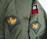 画像: 米軍実物ARMYアメリカ古着ユーティリティシャツ14Hボックスシャツ60’S-70'Sビンテージ綿100パッチ付ミリタリーシャツOG107オールド