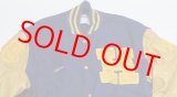 画像: デロングDELONGアメリカ古着アメリカ製ウールジャケット袖革スタジャンXXLビッグサイズ90’Sレタード貼り付アワードジャケット