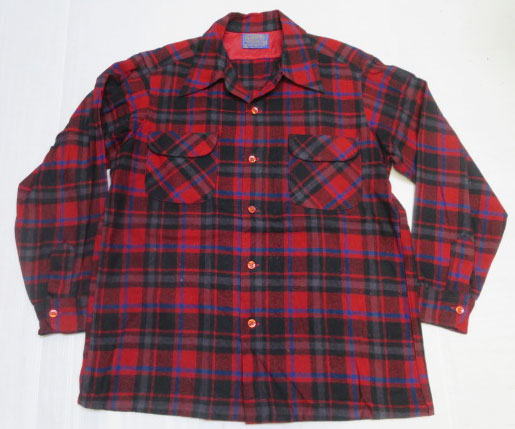 画像2: ペンドルトンPENDLETONアメリカ古着アメリカ製ウールシャツ70's-80'sビンテージMロカビリーROCKオープンシャツ ボックスシャツ