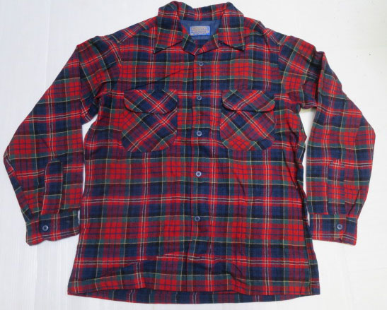 画像2: ペンドルトンPENDLETONアメリカ古着アメリカ製ウールシャツ60's-70'sビンテージMロカビリーROCKオープンシャツ ボックスシャツ