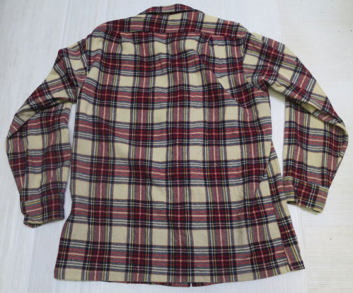 画像5: ペンドルトンPENDLETONアメリカ古着アメリカ製ウールシャツ60's-70'sビンテージMロカビリーROCKオープンシャツ ボックスシャツ