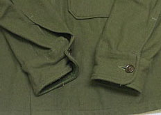 画像3: 米軍実物ARMY古着ウールシャツMユーティリティシャツ長袖シャツ50'sビンテージOD緑系ミリタリーシャツ ボックスシャツ オールド