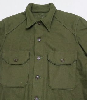米軍実物ARMY古着ウールシャツMユーティリティシャツ長袖シャツ50's