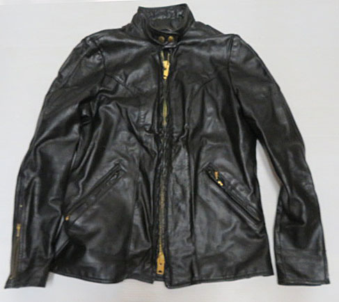 画像1: ライダースジャケットUNKNOWNアメリカ古着アメリカ製レザージャケット革ジャン70’Sビンテージ黒シングル12オールドTALONタロン